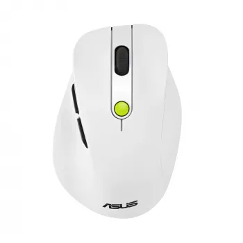 Hiir ASUS MD105 /VT-GN — paremakäeline RF-juhtmevaba + Bluetooth, 2400 DPI, kerimisratas, patareitoide, valge/roheline