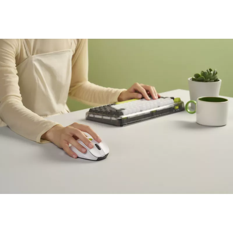 Hiir ASUS MD105 /VT-GN — paremakäeline RF-juhtmevaba + Bluetooth, 2400 DPI, kerimisratas, patareitoide, valge/roheline