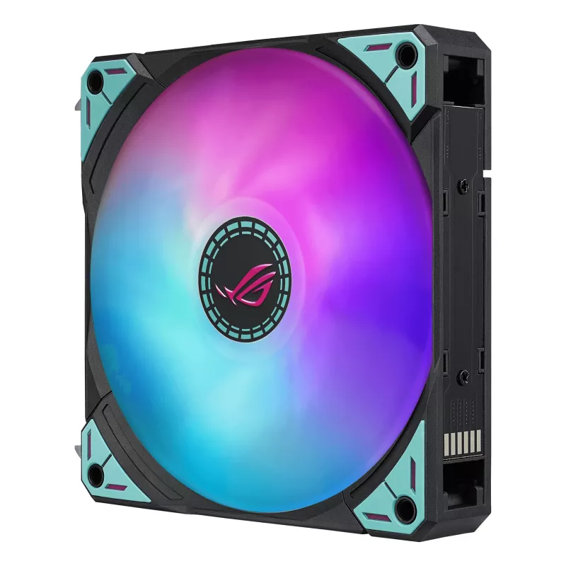 ASUS ROG RYUO IV 360 ARGB Hatsune Miku Edition Processor All-in-one liquid cooler 12 cm Must, Turquoise