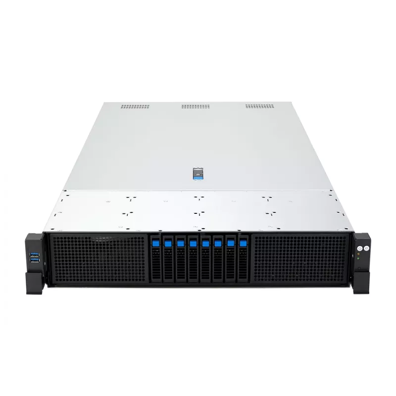 ASUS RS720A-E13-RS8U Socket SP5 Rack (2U) Must, Hõbedane