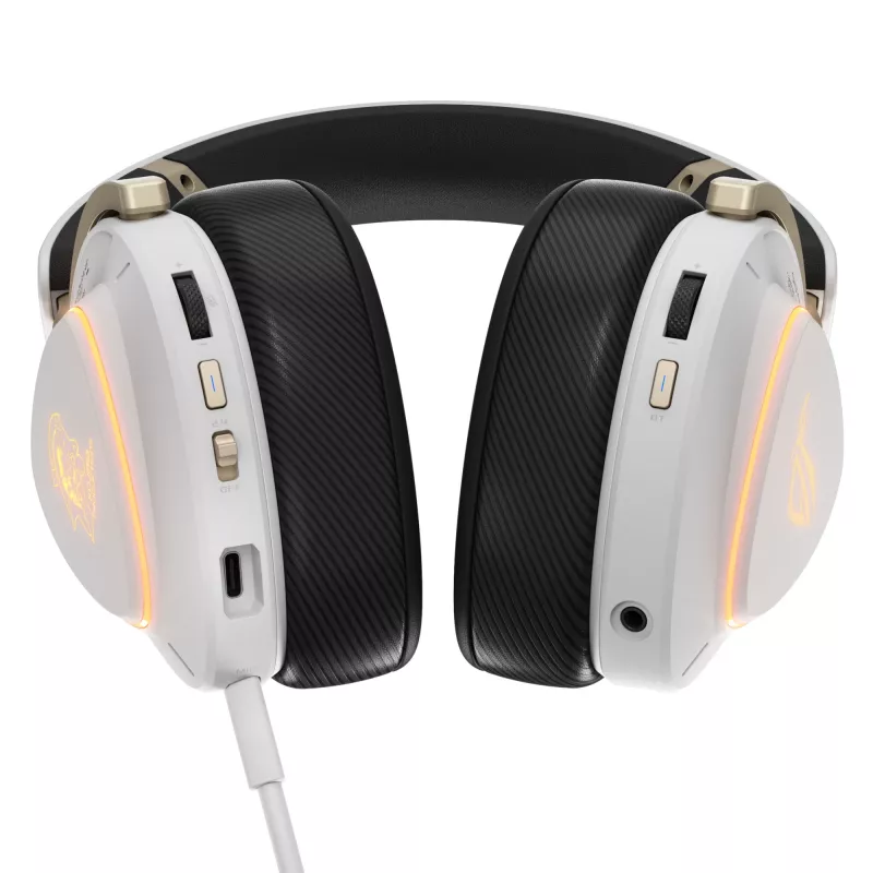 Peakomplekt ASUS ROG Delta II-KJP — Ümberkõrv, Juhtmega ja juhtmevaba (Bluetooth), 20–20000 Hz, 325 g, Must/Valge