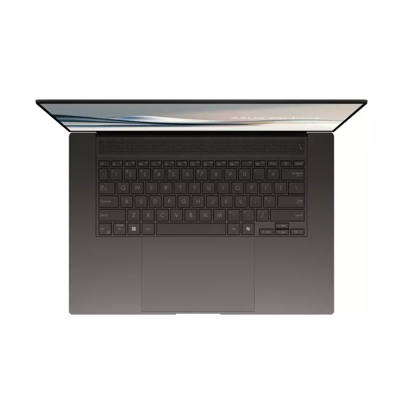 Sülearvuti ASUS Vivobook S16 UM5606WA — 16-tolline OLED 3K (2880×1800) 120Hz, AMD Ryzen AI 9 370HX, 32GB LPDDR5X, 2TB SSD, Windows 11 Pro, Zumaia Gray