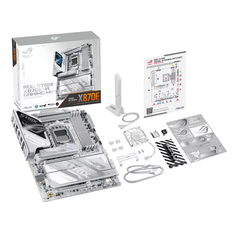 Emaplaat ASUS ROG STRIX X870E-A GAMING WIFI7 NEO — AMD X870E, Socket AM5, ATX, DDR5, 4 DIMM, 256 GB