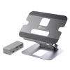 j5create JTS327 Multi-Angle 4K Docking Stand, sülearvuti alus, hall, alumiinium, 40,6 cm (16 tolli), 4 kg, Windows sülearvuti / Mac