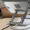 j5create JTS327 Multi-Angle 4K Docking Stand, sülearvuti alus, hall, alumiinium, 40,6 cm (16 tolli), 4 kg, Windows sülearvuti / Mac