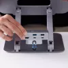 j5create JTS327 Multi-Angle 4K Docking Stand, sülearvuti alus, hall, alumiinium, 40,6 cm (16 tolli), 4 kg, Windows sülearvuti / Mac