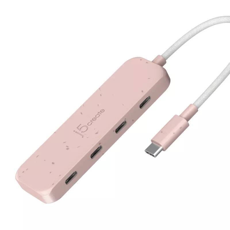 j5create keskkonnasõbralik USB-C 4-pordilise USB-C Gen 2 jaotur