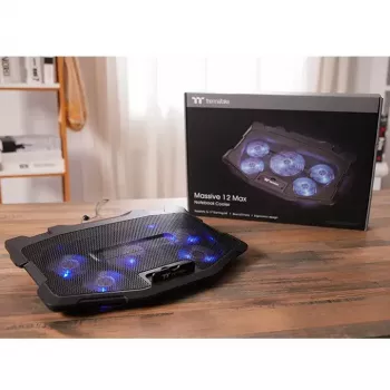 Sülearvuti jahutusalus Thermaltake Massive 12 Max 43.2 cm 5 ventilaatorit must