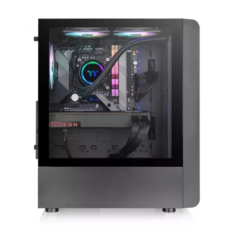 PC korpus Thermaltake S200 TG ARGB Midi Tower Must