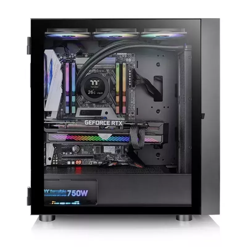 PC korpus Thermaltake H570 TG ARGB Midi Torn must