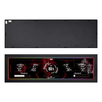 Lian Li SM088X, universaalne kuvapaneel, 237×73×13 mm, 5 V, must
