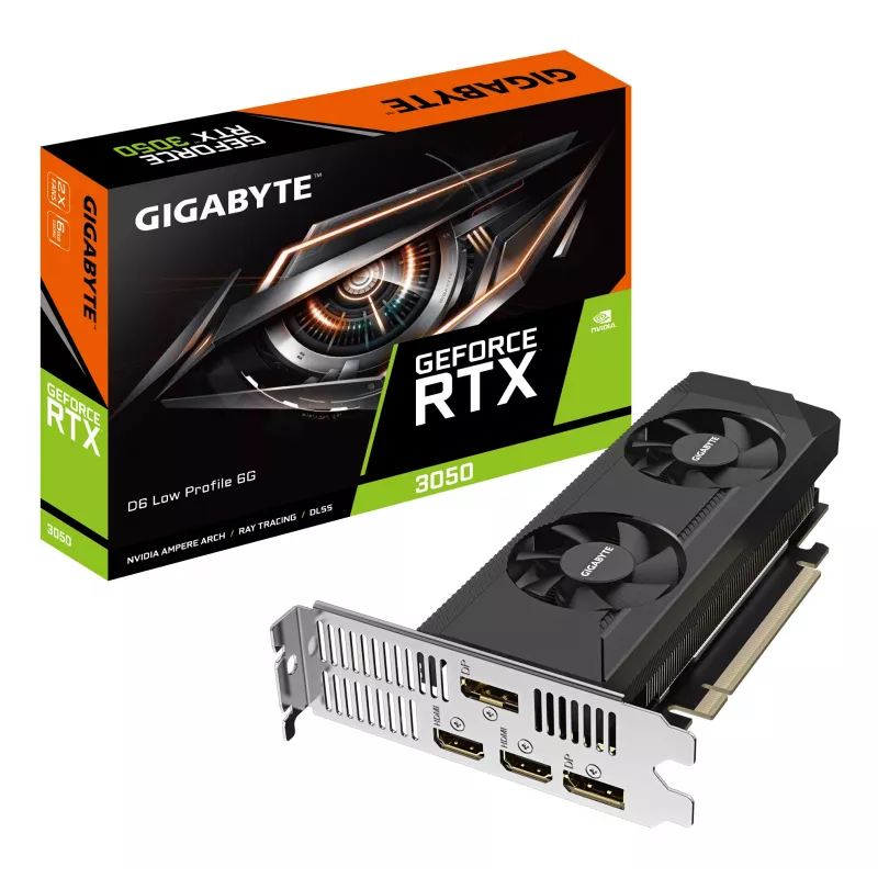 Graafikakaart GIGABYTE GeForce RTX 3050 D6 6GB GDDR6 (GV-N3050D6-6GL)