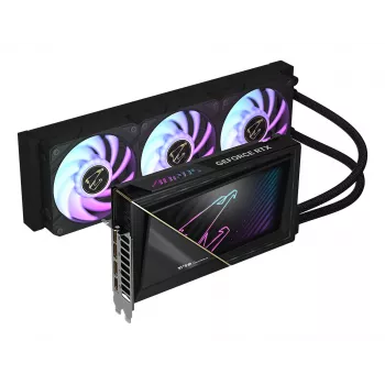 GIGABYTE AORUS GeForce RTX 5090 XTREME WATERFORCE 32G graafikakaart - 32 GB GDDR7, 512-bit, PCI-E 5.0, 2655 MHz tuumsagedus, 3x DP 2.1a, 1x HDMI 2.1b, NVIDIA DLSS 4, GV-N5090AORUSX W-32GD