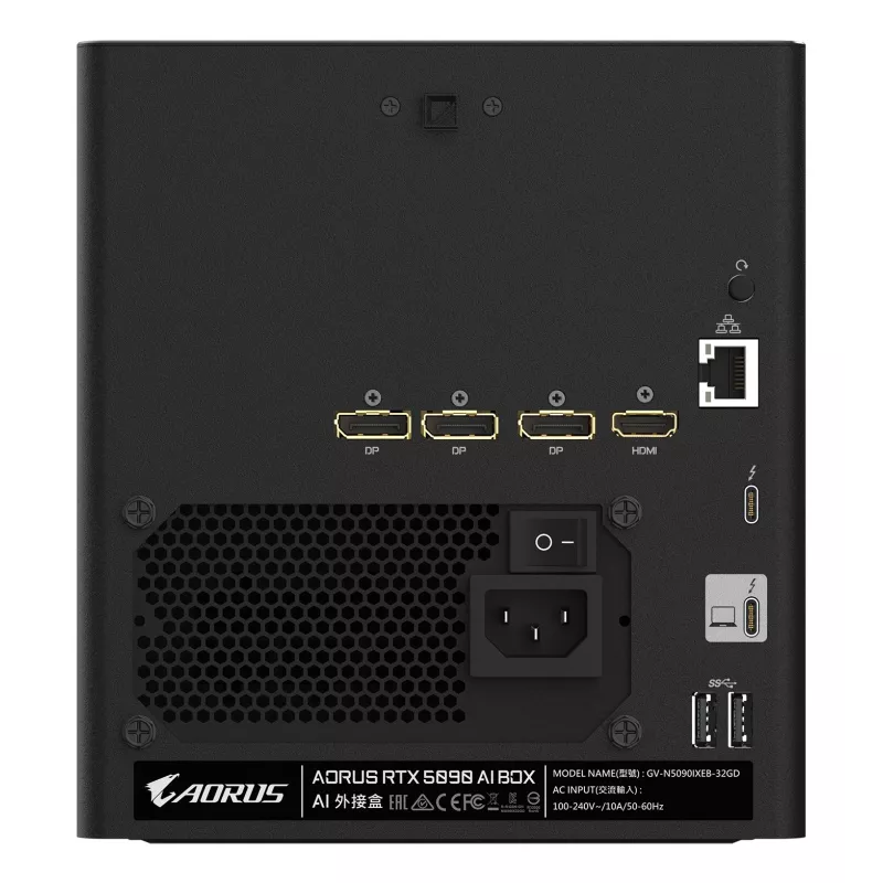 Gigabyte AORUS RTX 5090 AI BOX väline graafikakaart (eGPU), 32 GB GDDR7, GV-N5090IXEB-32GD