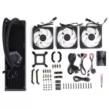 Vedelikjahutuskomplekt Cooler Master MasterLiquid 360 ATMOS 12 cm Must
