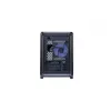 Arvutikorpus Cooler Master MasterFrame 400 Mesh Must mATX läbipaistva küljepaneeli ja 1x 120 mm ARGB ventilaatoriga