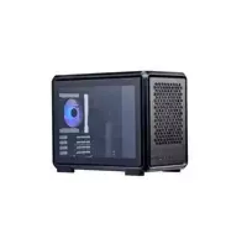 Arvutikorpus Cooler Master MasterFrame 400 Mesh Must mATX läbipaistva küljepaneeli ja 1x 120 mm ARGB ventilaatoriga
