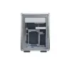 Arvutikorpus Cooler Master MasterFrame 400 Mesh Silver, mATX, läbipaistev külgpaneel, 1x 120 mm ARGB ventilaator