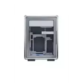 Arvutikorpus Cooler Master MasterFrame 400 Mesh Silver, mATX, läbipaistev külgpaneel, 1x 120 mm ARGB ventilaator