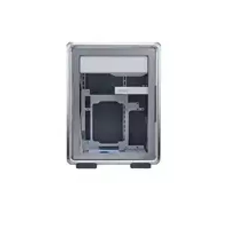 Arvutikorpus Cooler Master MasterFrame 400 Mesh Silver, mATX, läbipaistev külgpaneel, 1x 120 mm ARGB ventilaator