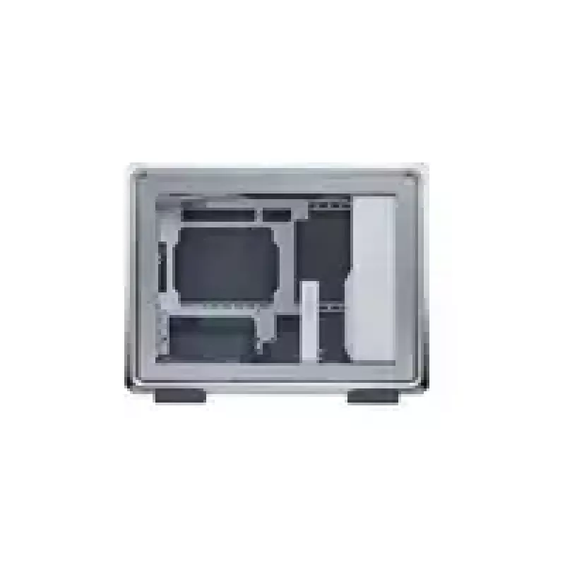 Arvutikorpus Cooler Master MasterFrame 400 Mesh Silver, mATX, läbipaistev külgpaneel, 1x 120 mm ARGB ventilaator
