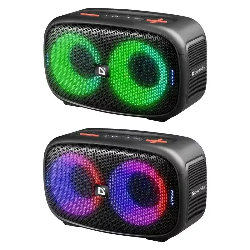 Defender Q5 stereoportatiivne Bluetooth-kõlar, 20 W, LED-valgustus, FM-raadio, TWS