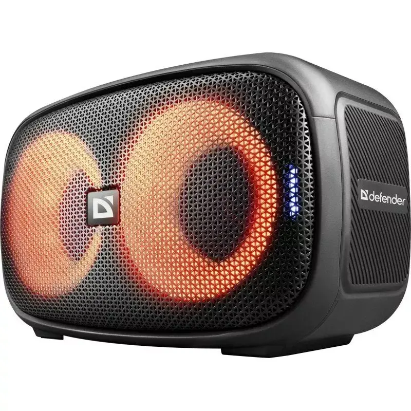Defender Q5 stereoportatiivne Bluetooth-kõlar, 20 W, LED-valgustus, FM-raadio, TWS
