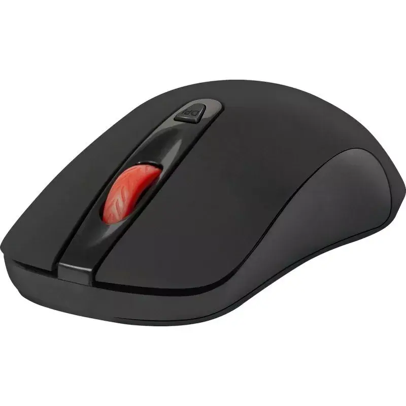 Juhtmevaba RF vaikne optiline hiir DEFENDER Nexus MS-195 — 1600 DPI, 2,4 GHz, nano USB, mõlemakäeline, 2×AAA, must