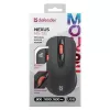 Juhtmevaba RF vaikne optiline hiir DEFENDER Nexus MS-195 — 1600 DPI, 2,4 GHz, nano USB, mõlemakäeline, 2×AAA, must