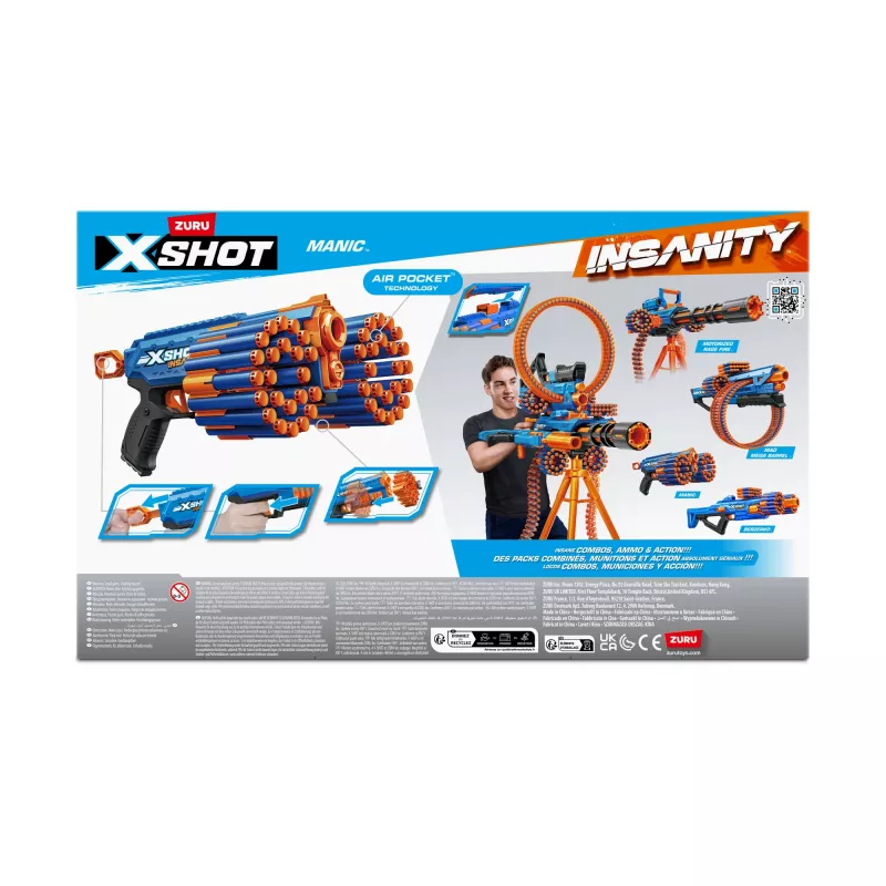 XSHOT Insanity Manic Blaster (24 noolt) ZURU