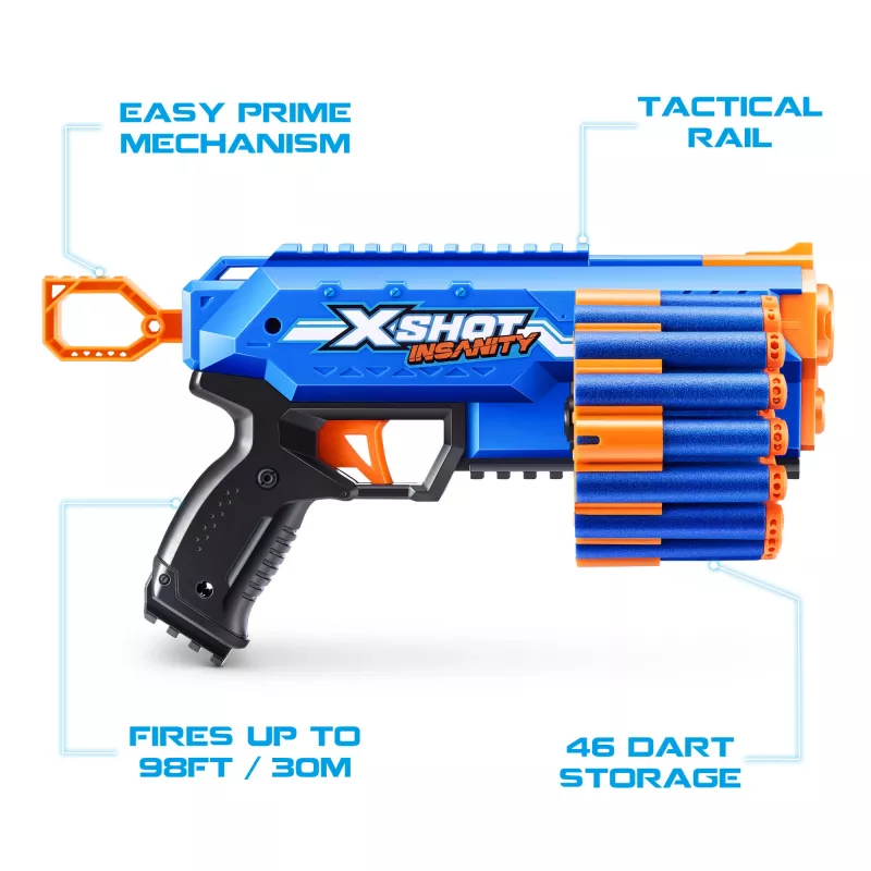 XSHOT Insanity Manic Blaster (24 noolt) ZURU