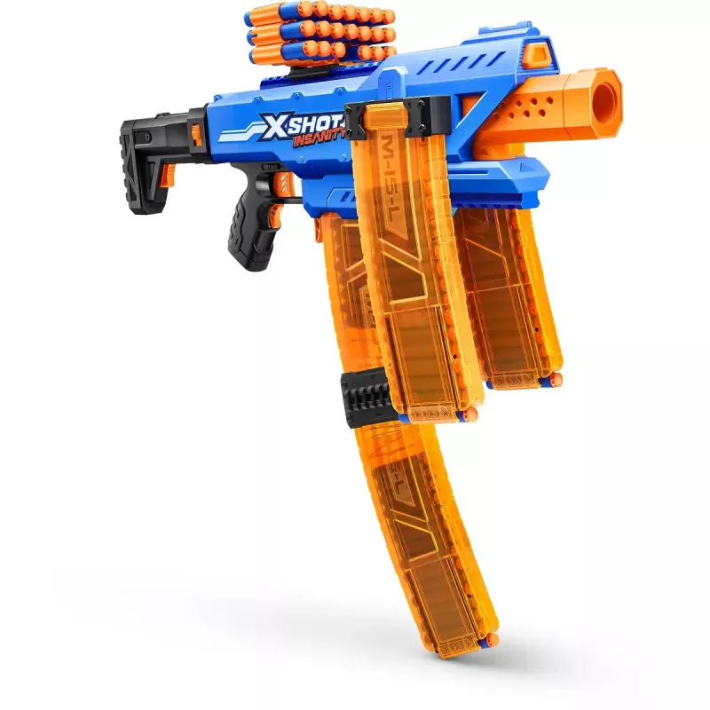 Mängunooledega püstol Zuru XSHOT Insanity Clip Mania 72 poroloonnoolega
