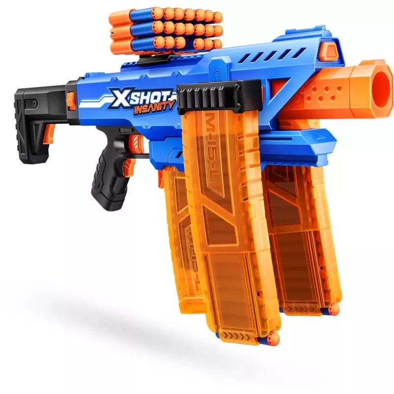 Mängunooledega püstol Zuru XSHOT Insanity Clip Mania 72 poroloonnoolega