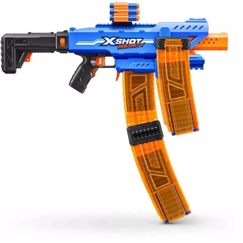 Mängunooledega püstol Zuru XSHOT Insanity Clip Mania 72 poroloonnoolega