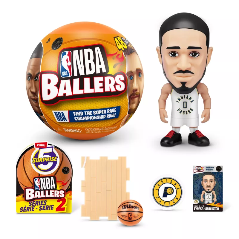 5 Surprise NBA Ballers Series 2, 3 a, Mitmevärviline