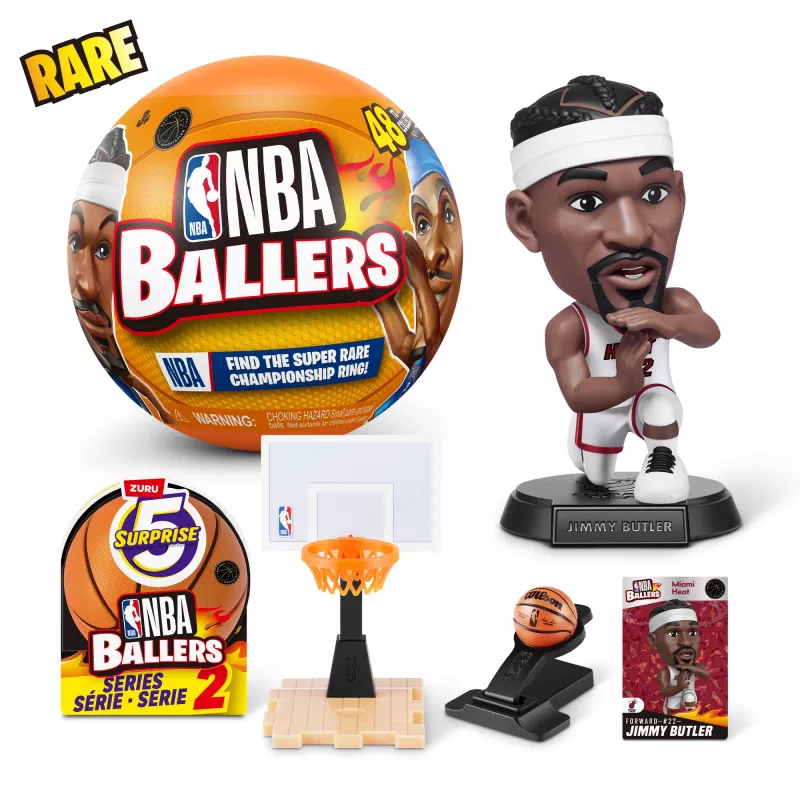5 Surprise NBA Ballers Series 2, 3 a, Mitmevärviline