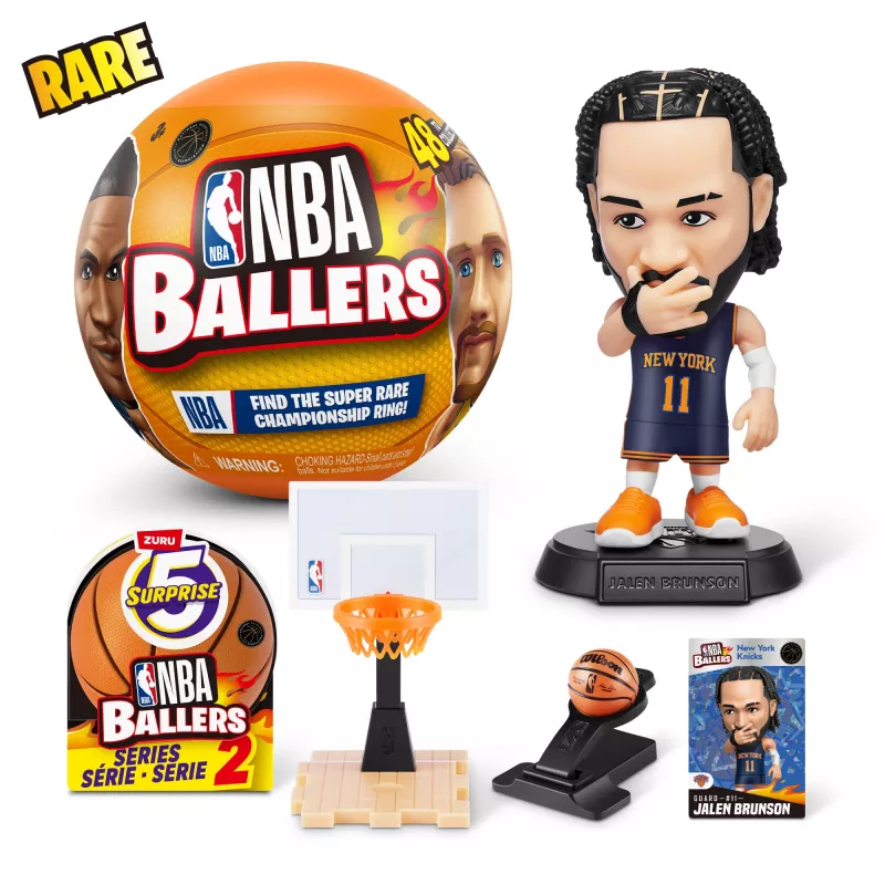 5 Surprise NBA Ballers Series 2, 3 a, Mitmevärviline