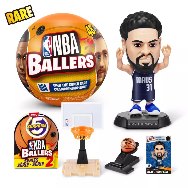 5 Surprise NBA Ballers Series 2, 3 a, Mitmevärviline