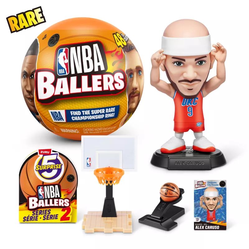5 Surprise NBA Ballers Series 2, 3 a, Mitmevärviline