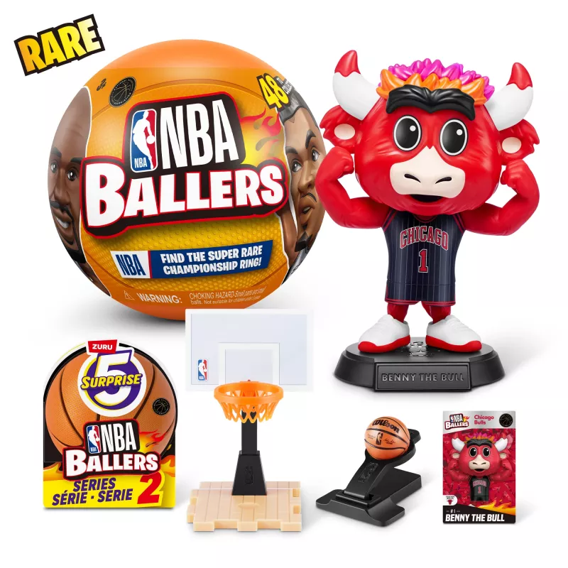 5 Surprise NBA Ballers Series 2, 3 a, Mitmevärviline