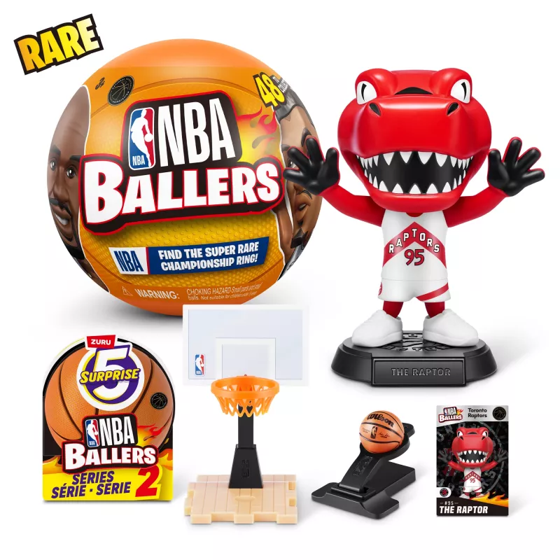 5 Surprise NBA Ballers Series 2, 3 a, Mitmevärviline