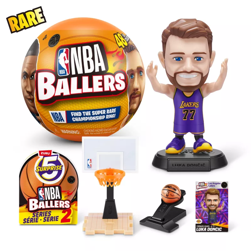 5 Surprise NBA Ballers Series 2, 3 a, Mitmevärviline