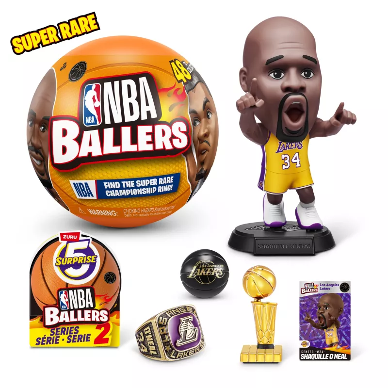 5 Surprise NBA Ballers Series 2, 3 a, Mitmevärviline