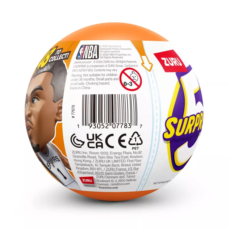5 Surprise NBA Ballers Series 2, 3 a, Mitmevärviline