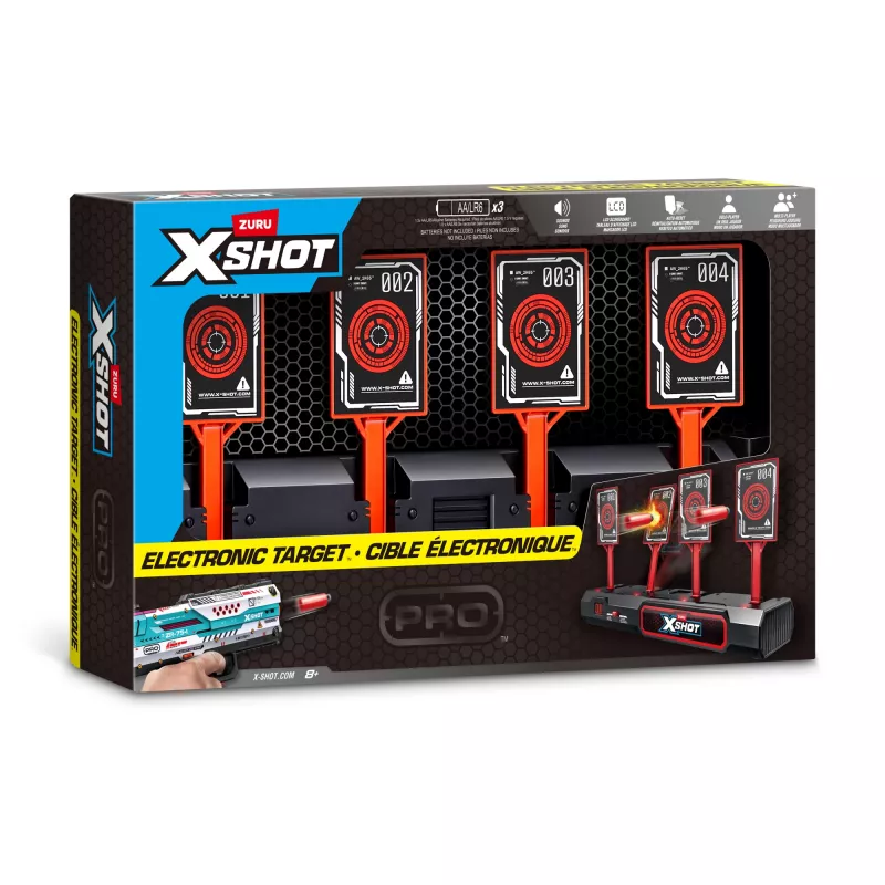 ZURU XSHOT elektrooniline märklaud, märklaud, 8 a, AA, must