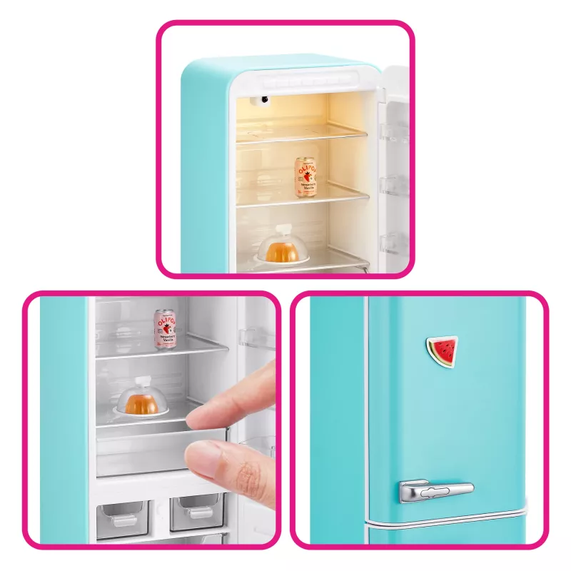 Mängukomplekt Zuru Mini Brands Mini Minis Fill the Fridge Playset — kollektsioneeritavad miniatuursed toidupoe külmiku tarvikud