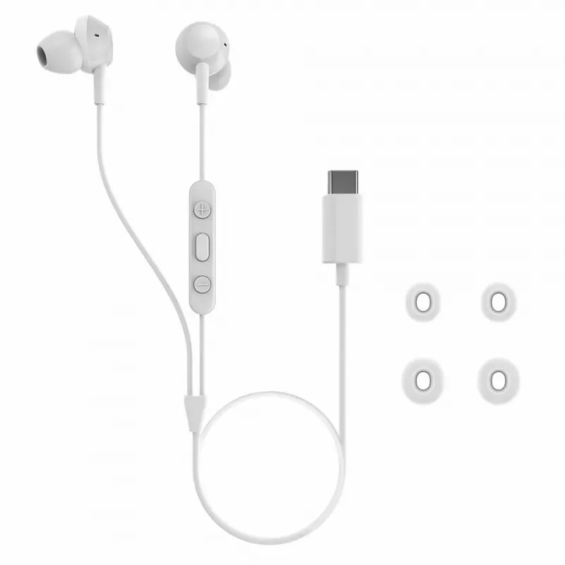 Philips TAE5008WT/00 kõrvaklapid/peakomplekt Juhtmega kõrvasisesed Kõned/muusika USB-USB-C Valge