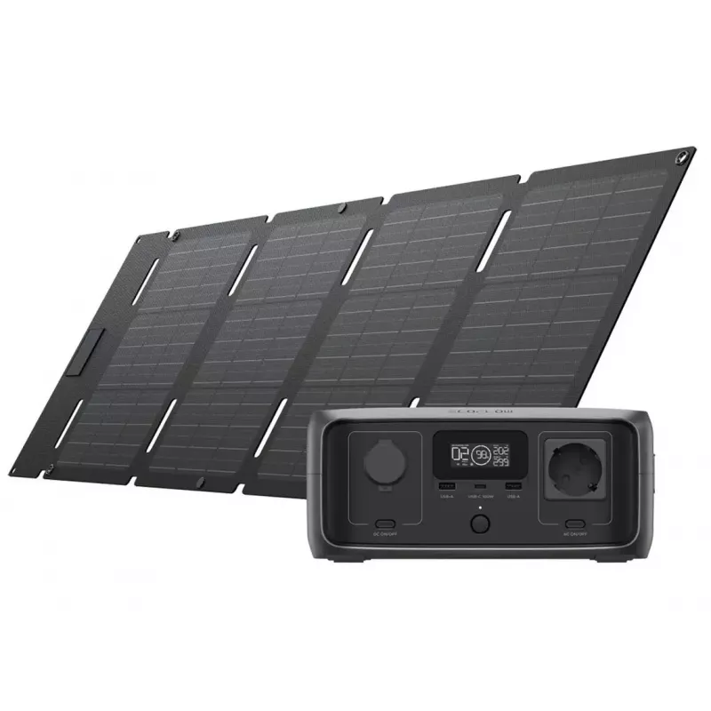 Kaasaskantav akupank EcoFlow RIVER 3 UPS + päikesepaneel 45W USB-C, 245Wh