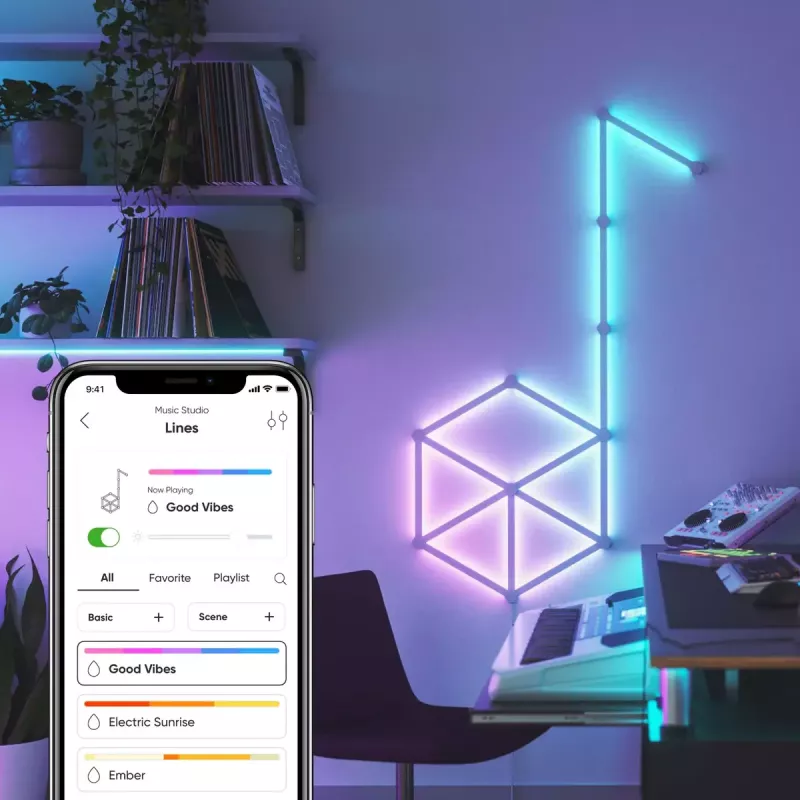 Nanoleaf Lines Starter Kit Other Valge RGB IP20 15 tk