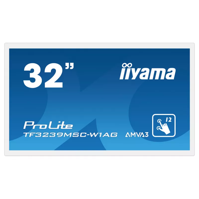 Monitor iiyama ProLite TF3239MSC-W1AG 31,5 tolli (80 cm) Full HD 1920x1080 LED puuteekraan AMVA3 Valge